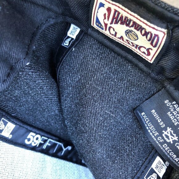 NEW ERA Golden State Warriors Fitted Hat 6 7/8 Wool Blend NBA Cap Grey 59Fifty - Picture 6 of 8